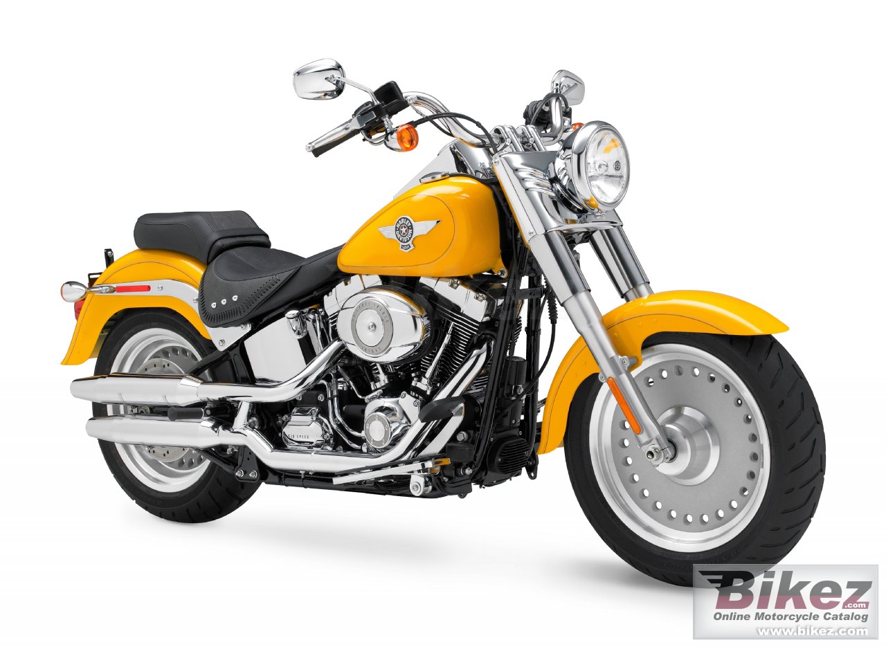 Big Harley-Davidson flstf fat boy picture and wallpaper from Bikez.com